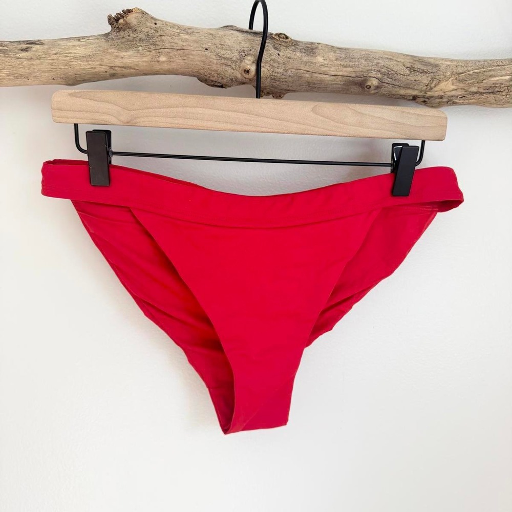 Andie The Banded‎ Cheeky Bottom Red Bikini Swimsuit Bottoms Size XL